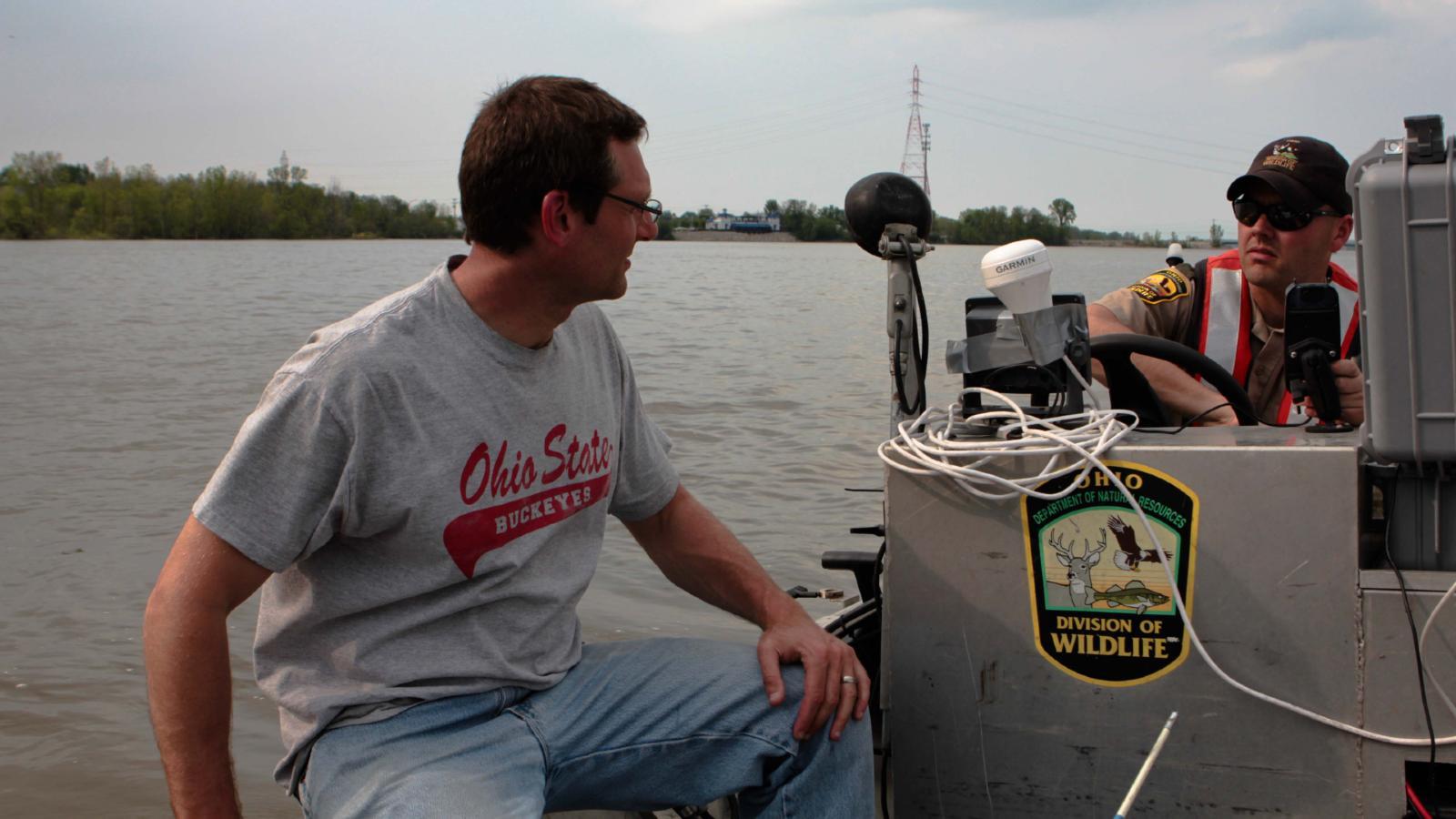 Stu Ludsin and Joe Conroy on ODOW boat